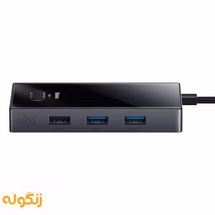 هاب تایپ سی 8 پورت بیسوس Baseus Focus Series 8 Port Type-C Hub Adapter WKYY030413 - زنگوله