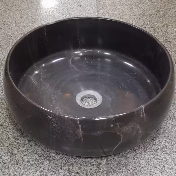 کاسه روشویی سنگ دهبید رنگ مشکی