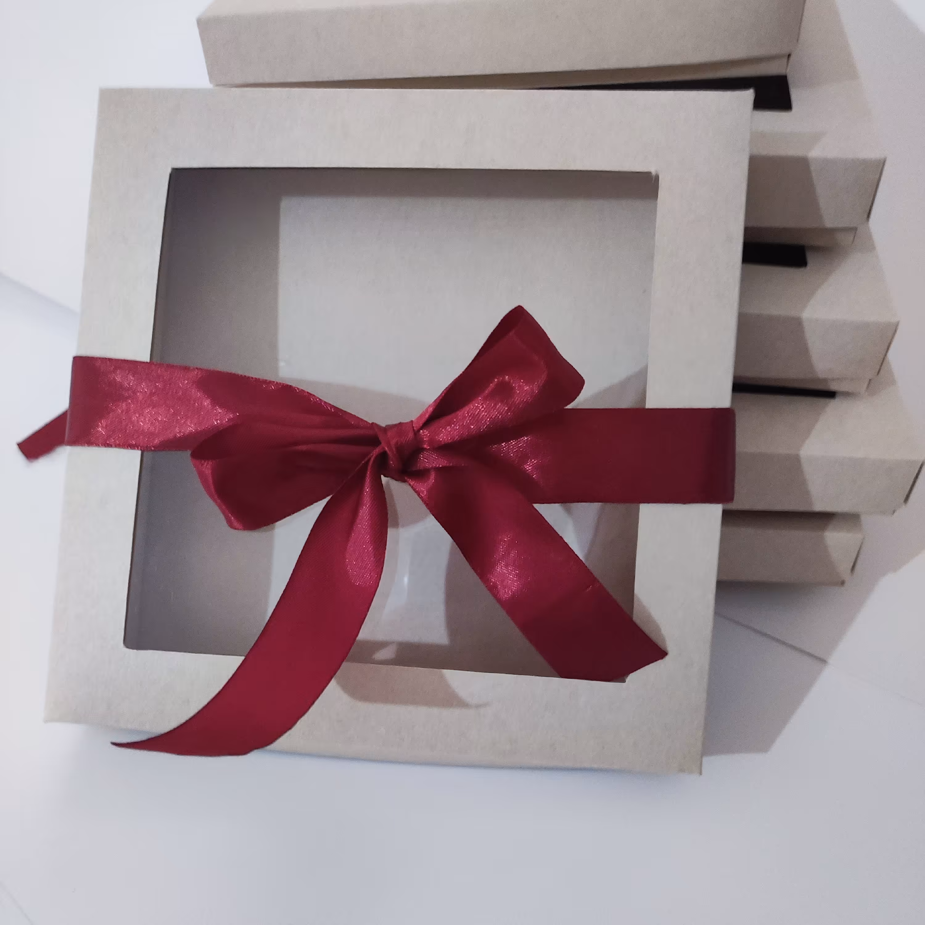 جعبه کرافتی با ارتفاع کم مناسب میوه خشک و لواشک