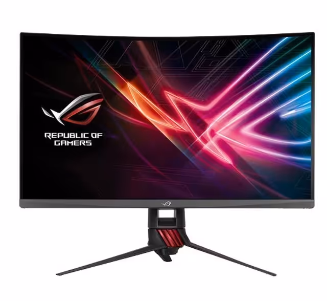 مانیتور خمیده گیمینگ 32 اینچ ایسوس سری راگ مدل ایکس جی 32 وی کیو