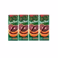 آبمیوه پرتقال توسرخ سان استار - حجم 240 میلی لیتر بسته 4 عددی