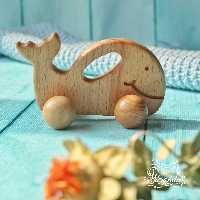 دندونی چوبی چرخ دار جنس بدنه چوب راش