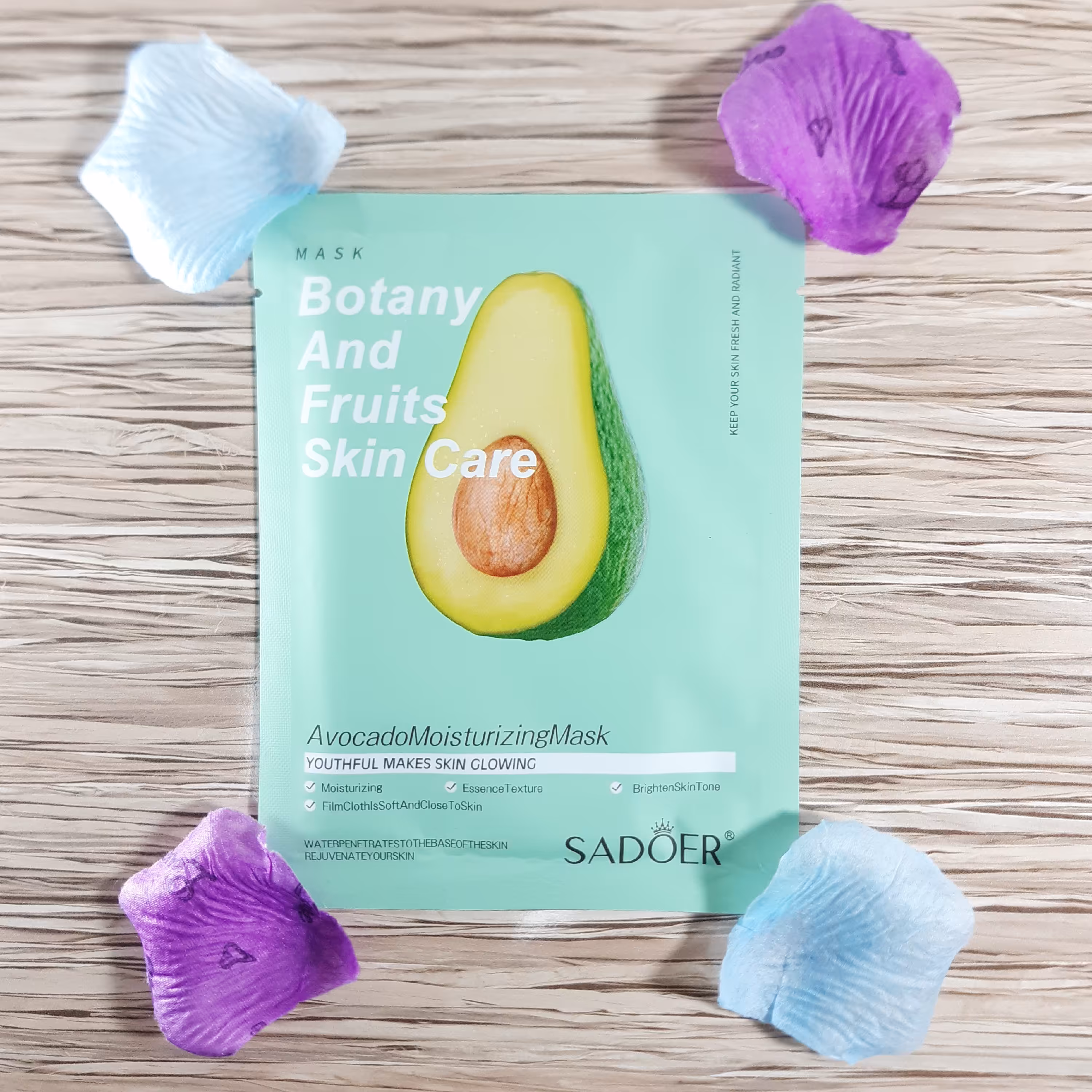 ماسک ورقه ای صورت آووکادو سادور(آرایشی بهداشتی الماس)
