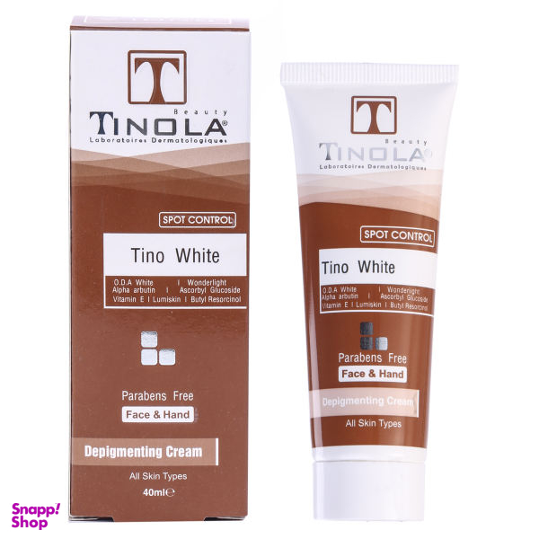 کرم روشن کننده و ضد لک تینولا بیوتی (Tinola beauty) مدل Ti_Wh حجم 40 میلیلیتر