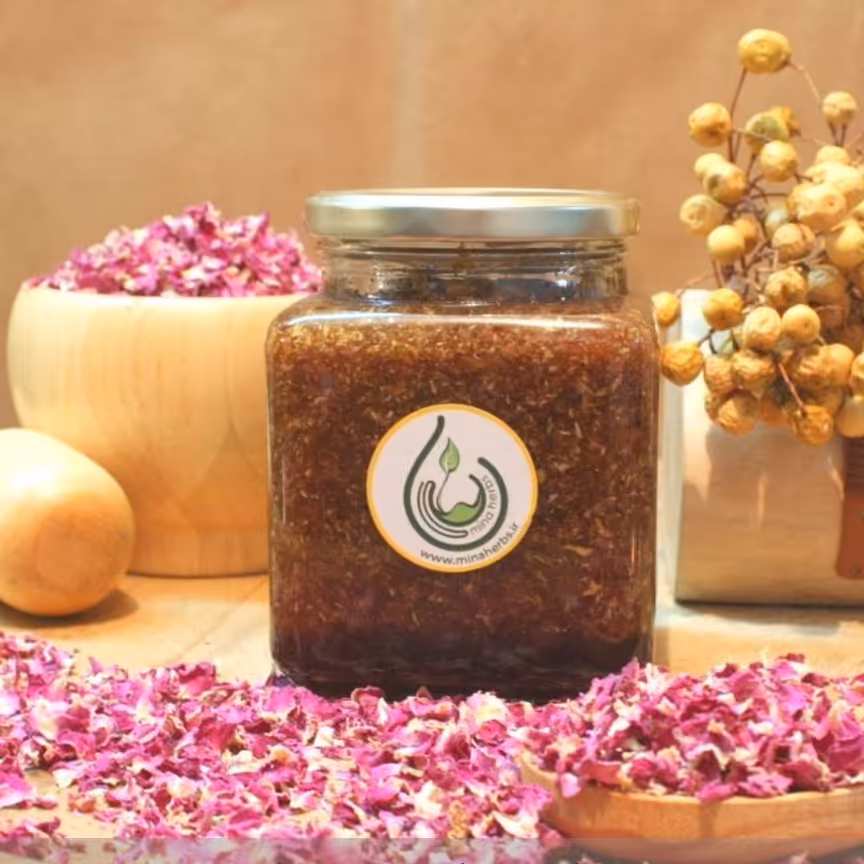 مربای گل قند آفتاب پز اصل زنجان 900 گرم