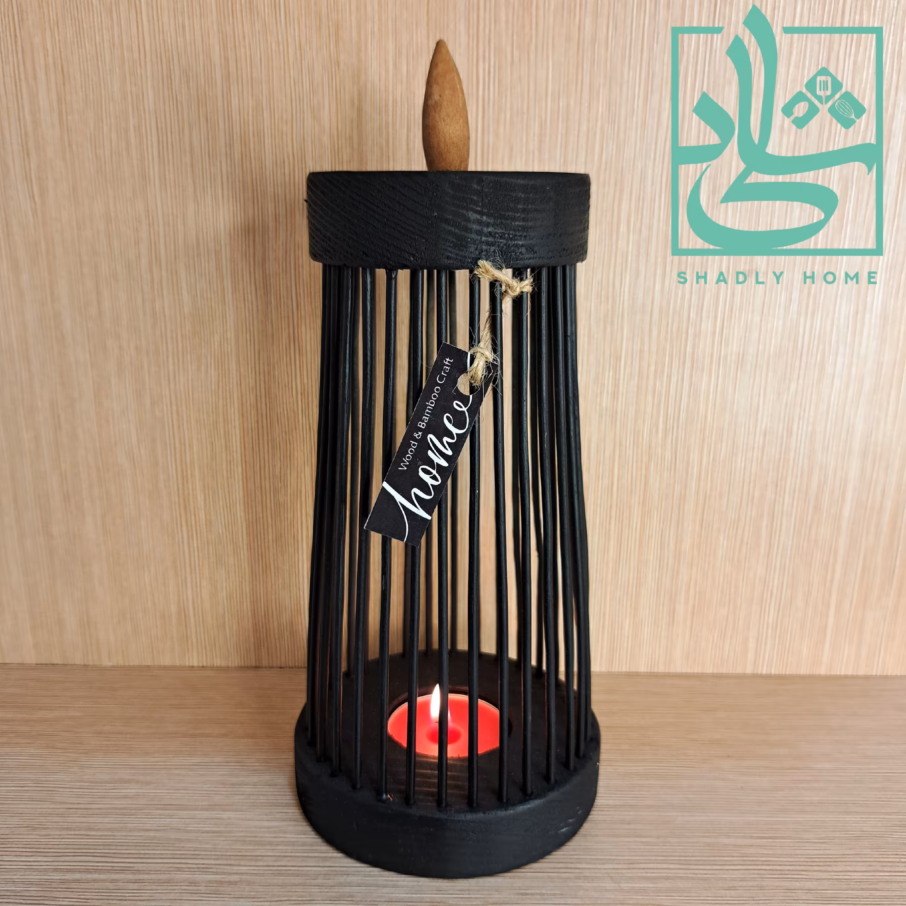 جا وارمر  و جا عودی آبشاری چوبی سفید و مشکی