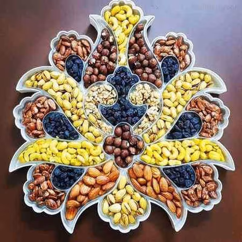ظرف تزئینی آجیل خوری و تنقلات شب یلدا و دورهمی با کیفیت عالی