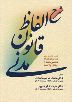 خرید کتاب شرح الفاظ قانون مدنی؛ نقد دستوری عبارتها همراه با معنی، تلفظ و ریشه واژهها — کتابسرای طه