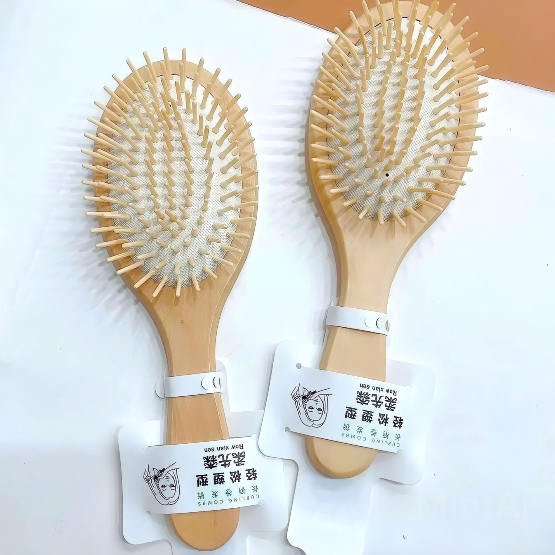 برس مو چوبی گرد سایز بزرگ