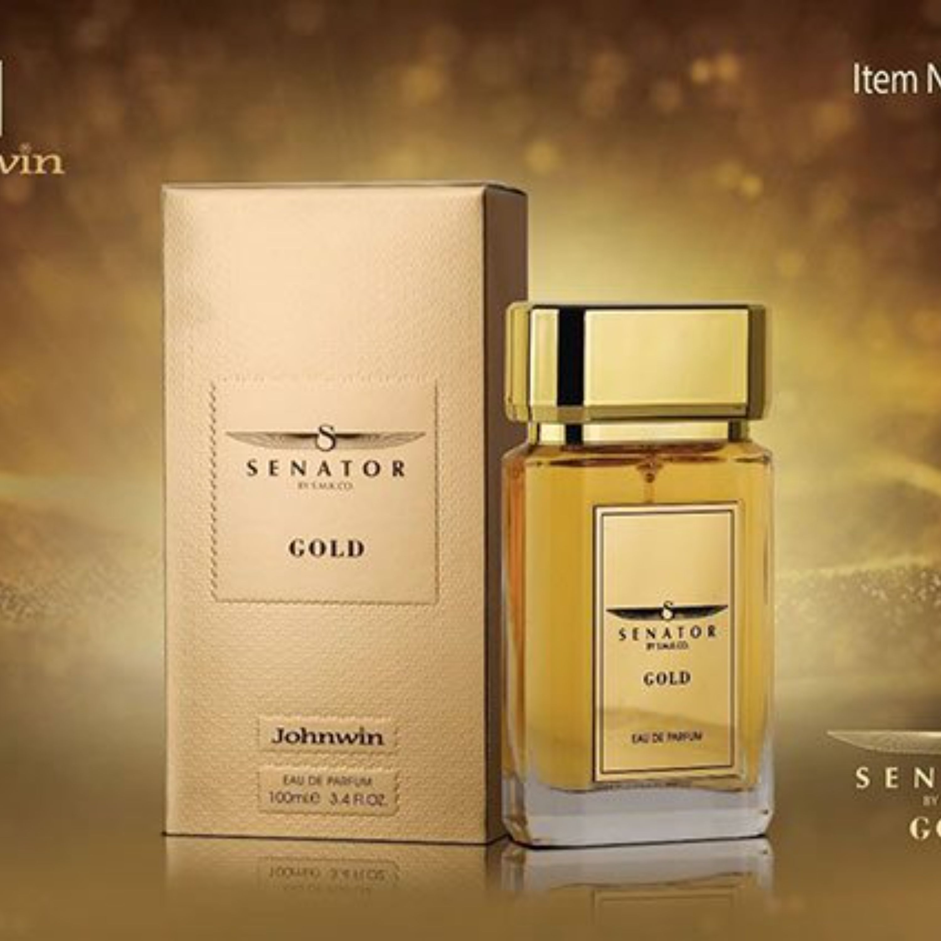 ادکلن مردانه جانوین سناتور طلایی (Johnwin Senator Gold) حجم 100 میل