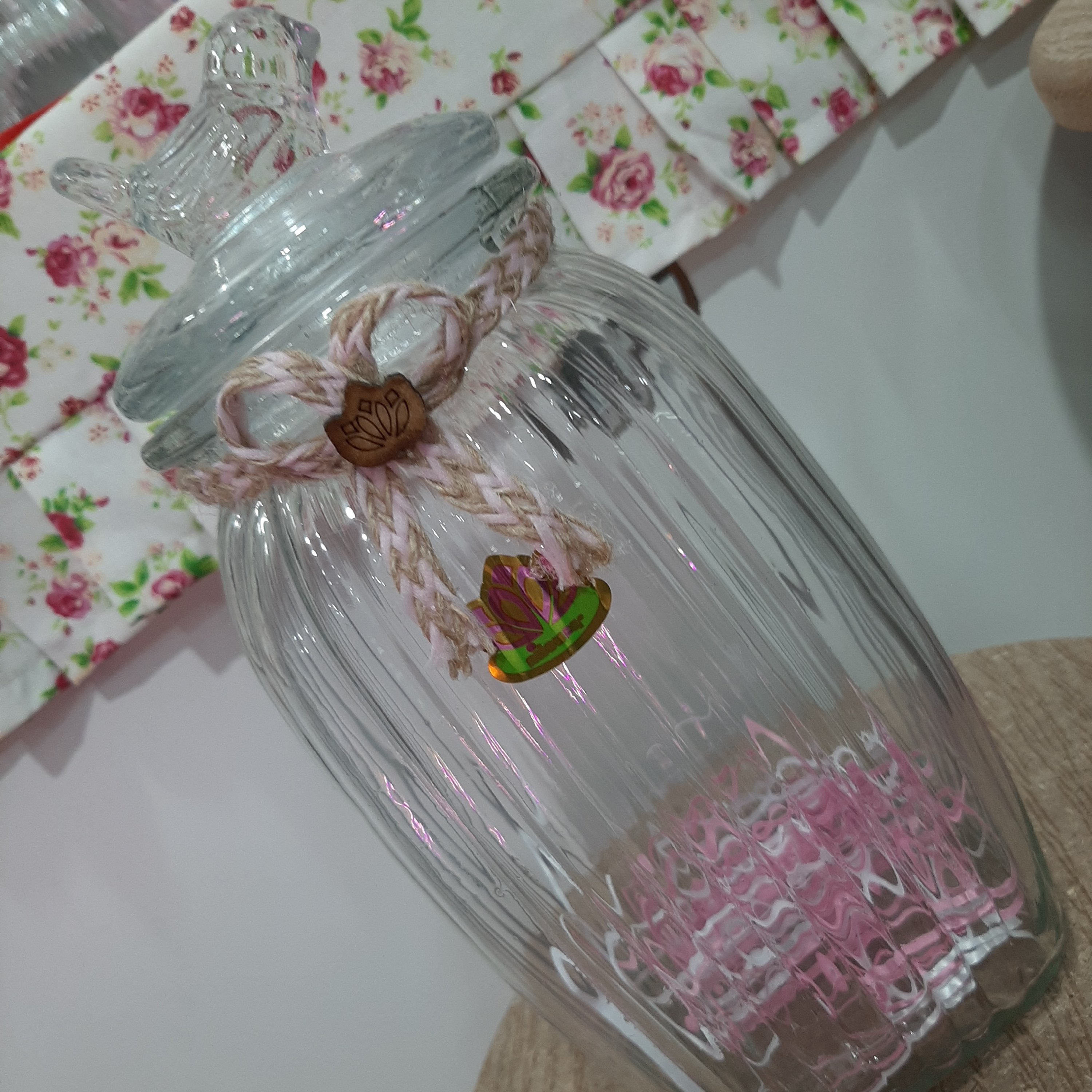 بانکه شیشه ای درب گنجشکی