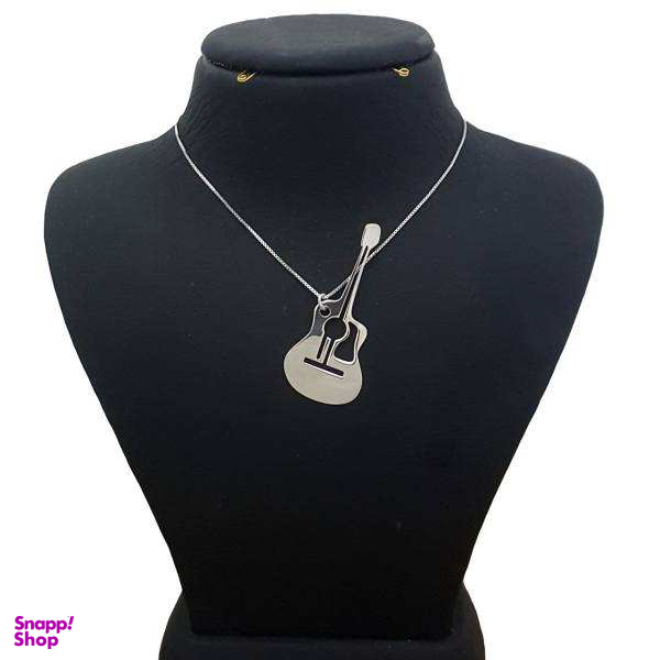 گردنبند نقره طرح گیتار مدل sn30