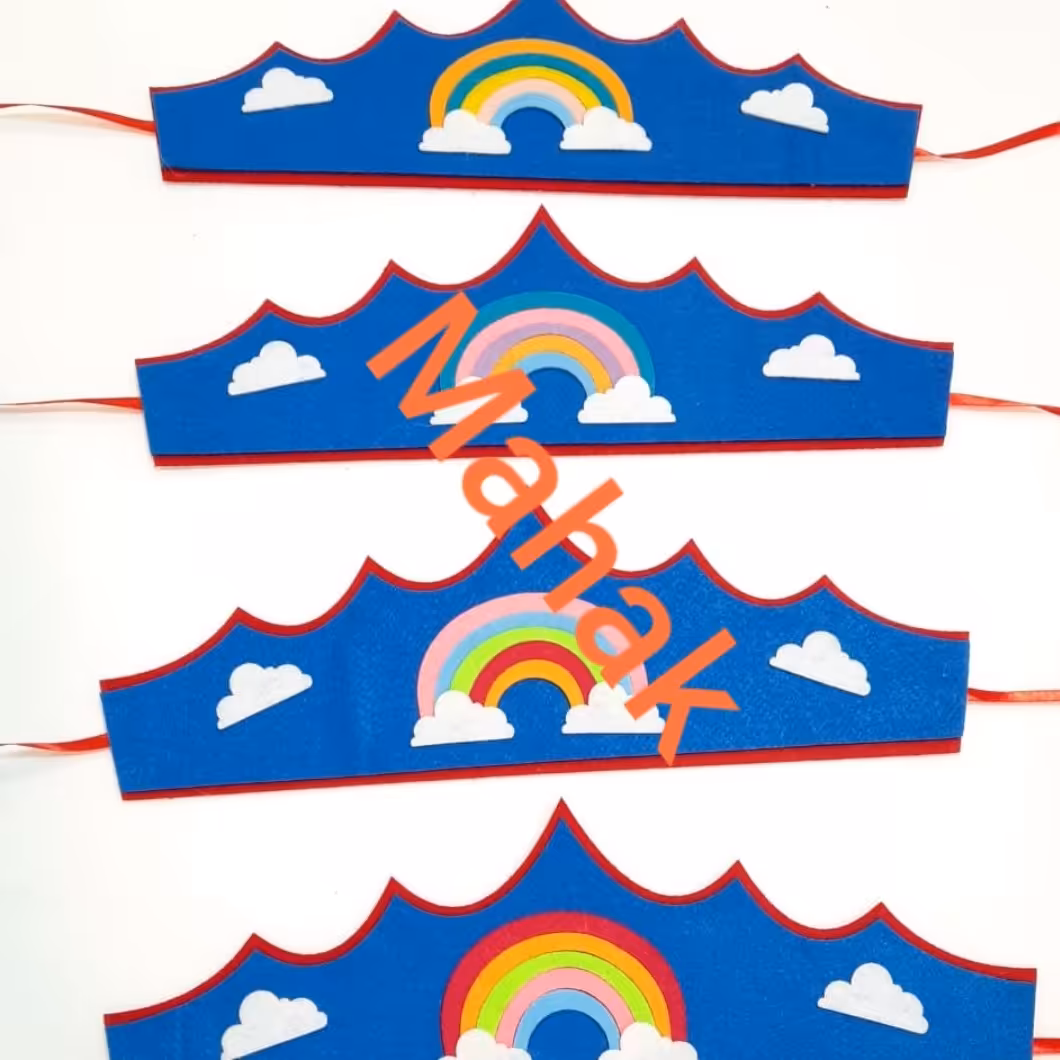 تاج نمدی جشن مدرسه 