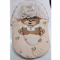 پسه بند نوزاد طرح خرس کرم رنگ