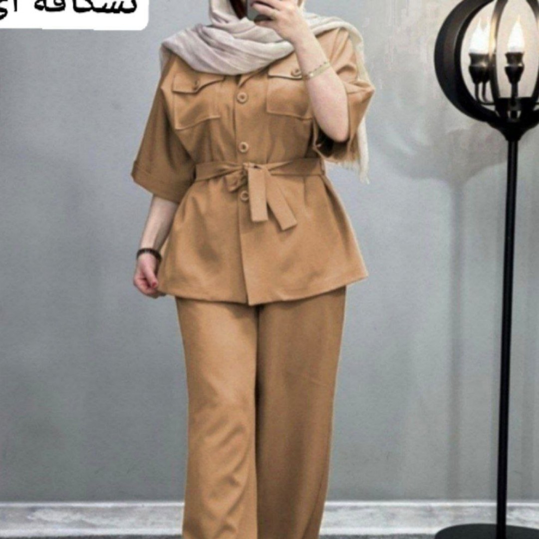 ست مانتو شلوار نرگس جنس مازراتی