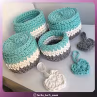 ست 4 تریکوبافی مدل قلب