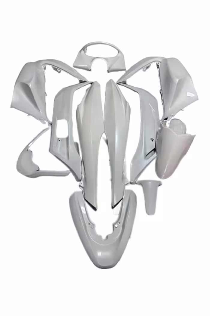 لوازم یدکی موتورسیکلت سفید HONDA PCX125 2011 2013 COMPLETE GREENAGE BODY مجموعه CS MotoExpress