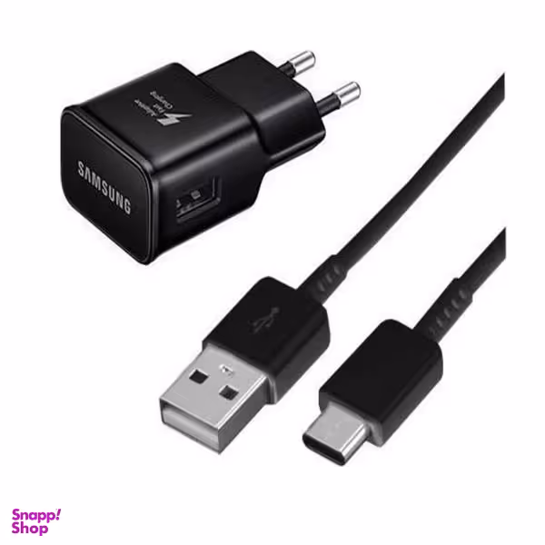 شارژر دیواری مدل R37JABB همراه با کابل تبدیل USB-C غیر اصل