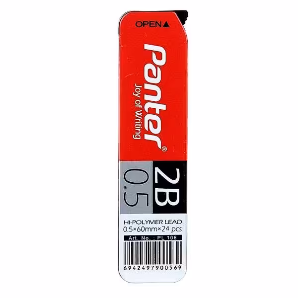 نوک مداد نوکی 0.5 میلی متری پنتر مدل Highpolymer 2B بسته 2 عددی