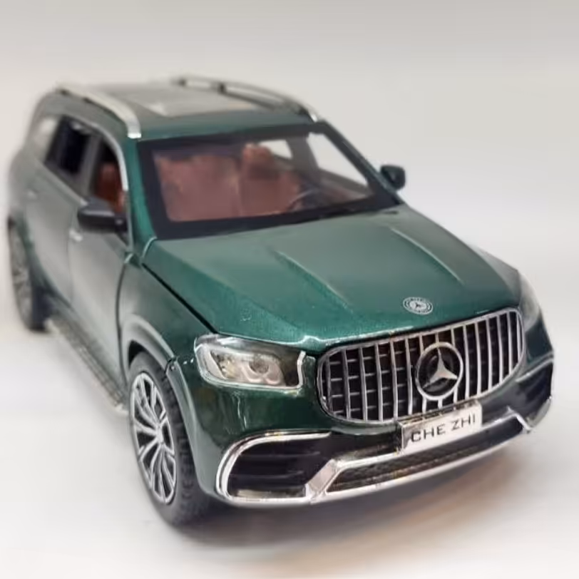 ماشین فلزی بنز موزیکال چراغدار بیست سانت  ماشین بنزشاسی  ماشین بنز شاسی درب بازشو