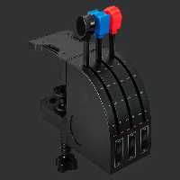 اهرم های محور شبیه سازی حرفه ای ربع دریچه گاز FLIGHT THROTTLE QUADRANT PROFESSIONAL SIMULATION AXIS LEVERS LOGITECH
