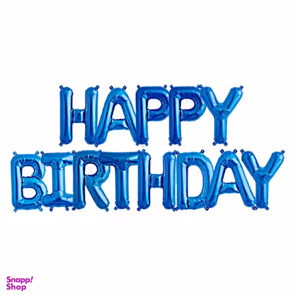 بادکنک بانیبو مدل Blue Happy Birthday سایز 150