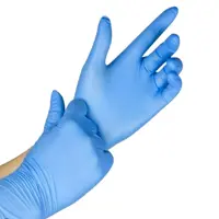 دستکش نیتریل ابی سایز L 