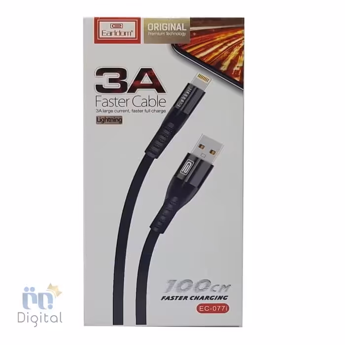کابل تبدیل USB به لایتنینگ ارلدام مدل EC-077i به طول 1 متر