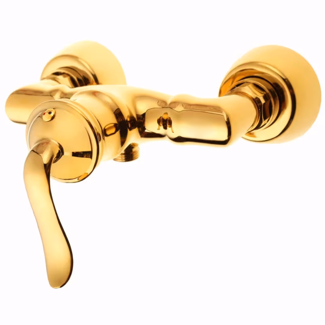 شیر سرویس بهداشتی شیرالات رز مدل آرنیکا 2 طلایی تنه فوق سنگین 