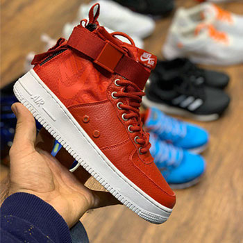 کفش کتانی نایک ایر فورس قرمز Nike Air Force 1 Red