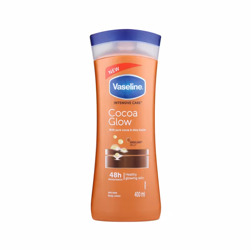 وازلین لوسیون بدن مدل Cocoa Glow