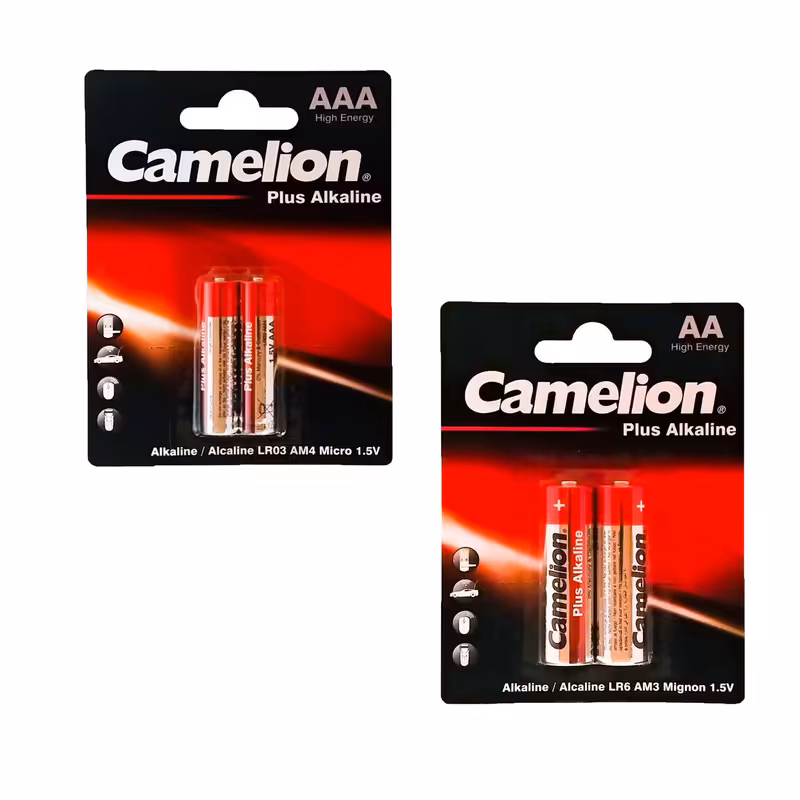  باتری قلم و نیم قلمی کملیون مدل Plus Alkaline کد 025 بسته 4 عددی 