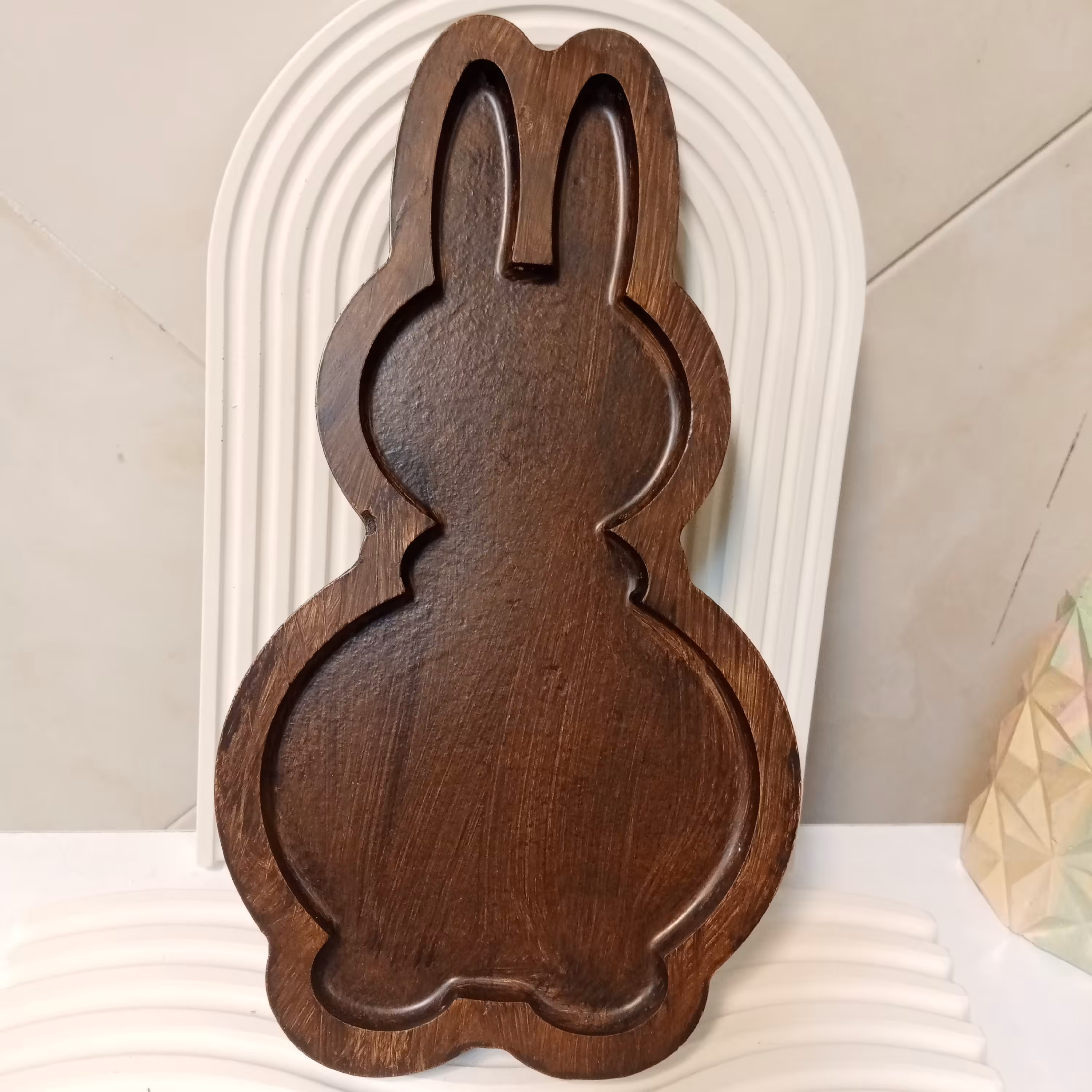  سینی طرح خرگوش. در  رنگ های متنوع. این رنگ که گذاشتیم ساپان هست. 