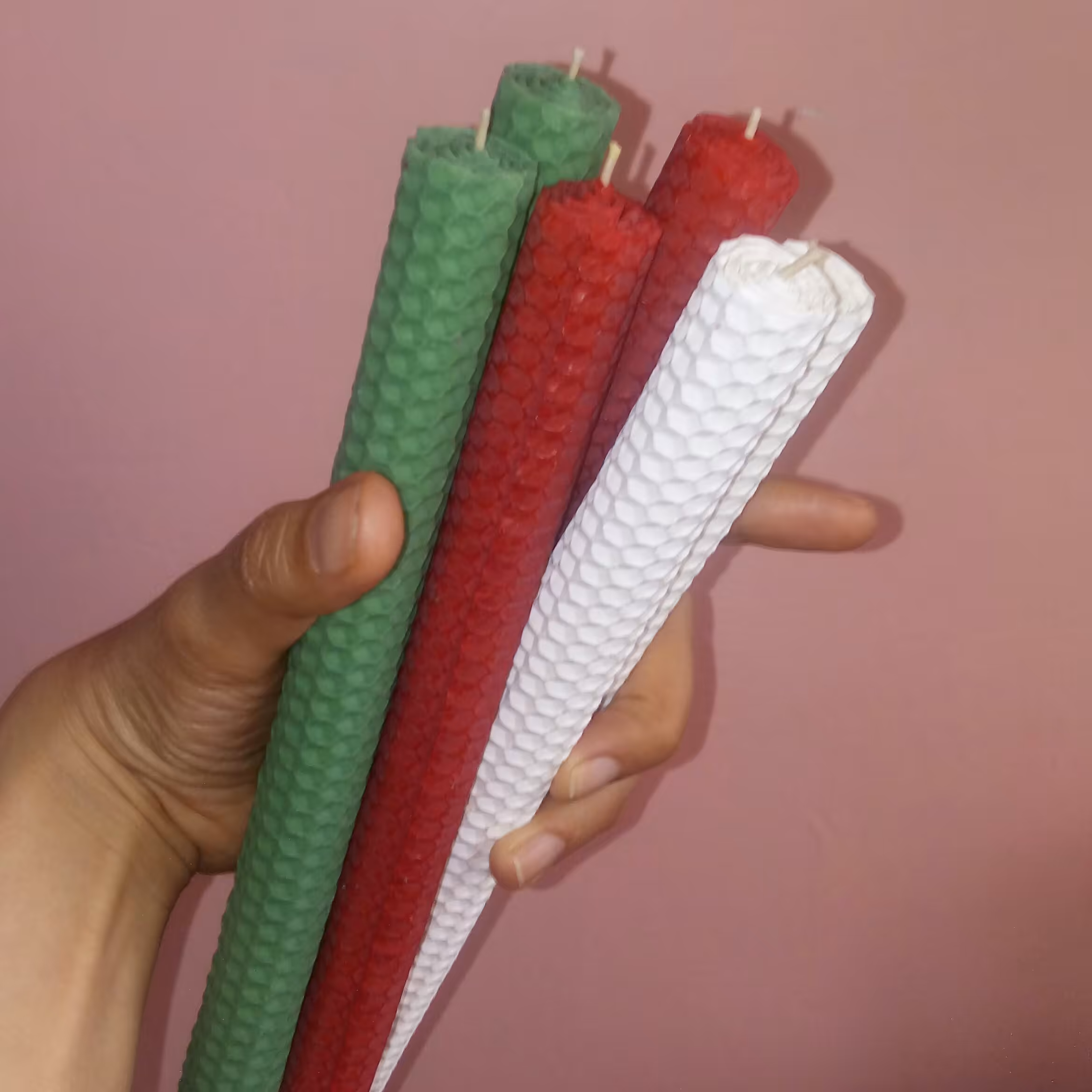 شمع قلمی 28 سانتی موم عسلی