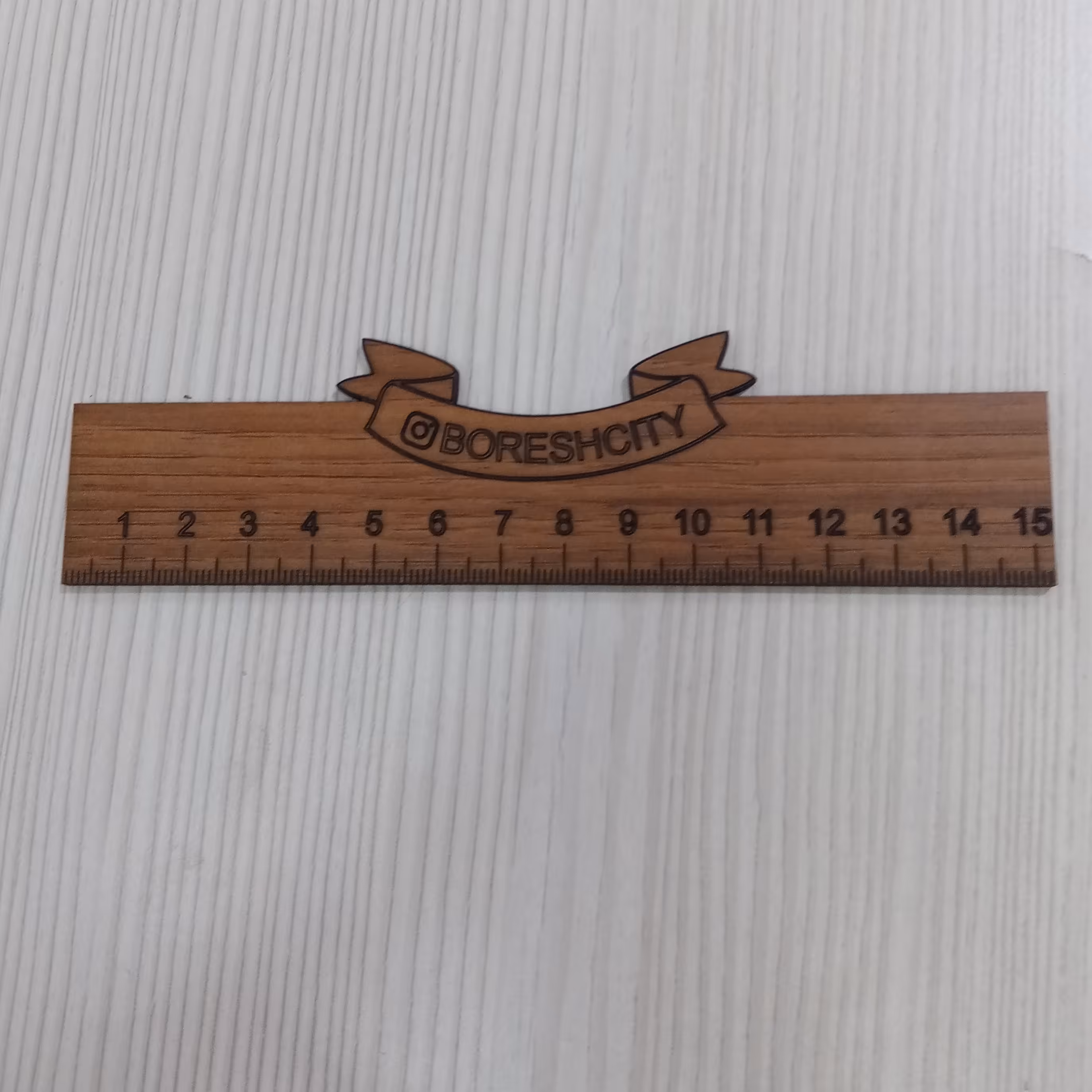 خط کش چوبی 15 سانت