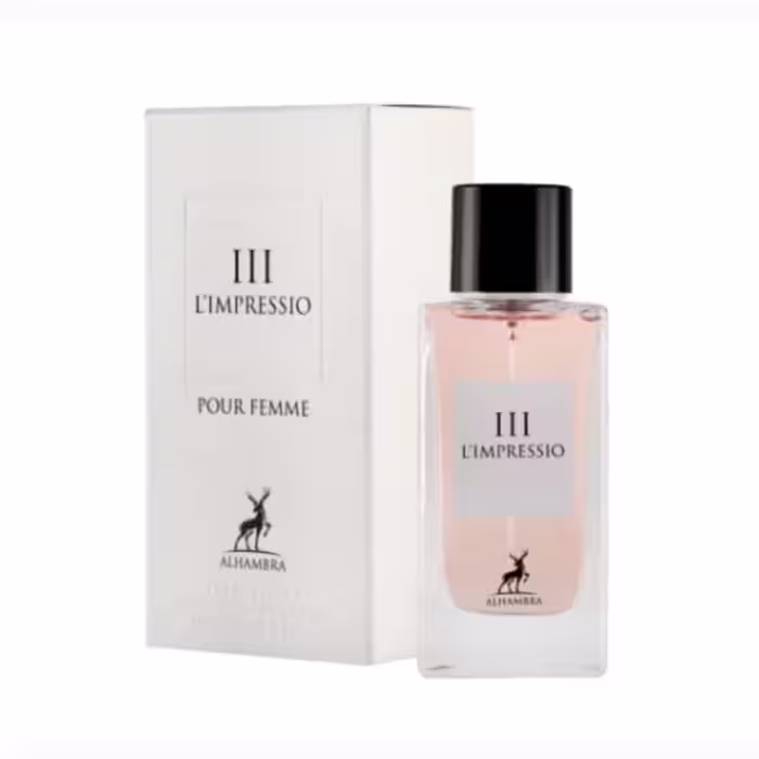 ادکلن ادوپرفیوم L impressio III Pour Femme برند الحمبرا مشابه دولچه گابانا لیمپرتریس 3