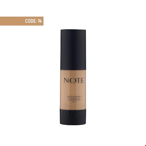 کرم پودر پمپی دتوکس spf 15 کد 14 نوت 35 میلی لیتری