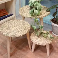 میز حصیری 3 تکه