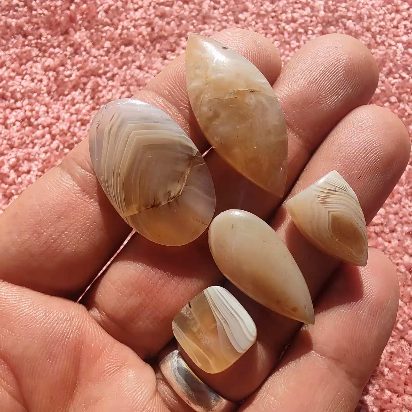 پک عقیق عسلی 