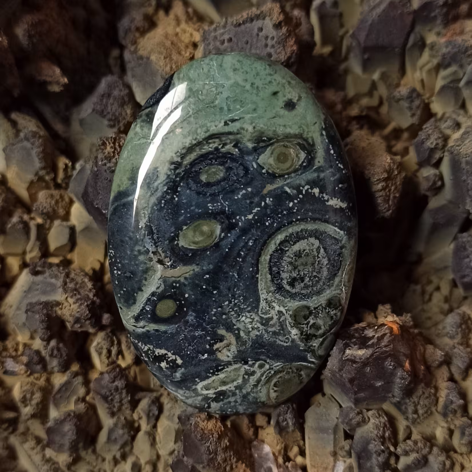 نگین سنگ جاسپر گلکسی استار یا کهکشان ستاره ها JG1