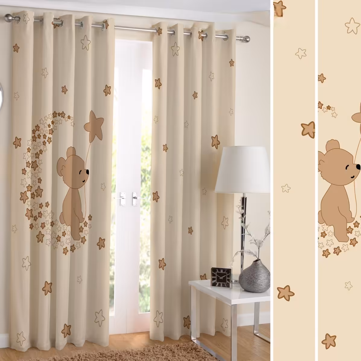 پرده چاپی طرح خرس (کد6)