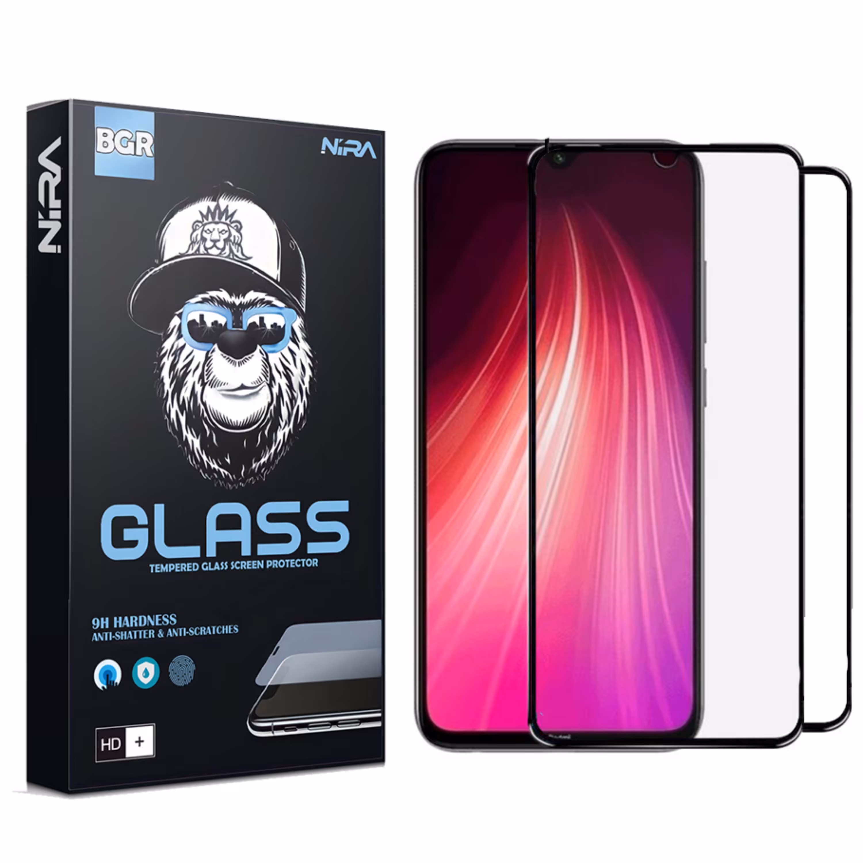 بسته دو عددی گلس سرامیکی نیرا مناسب گوشی موبایل شیاومی Note 8 Pro