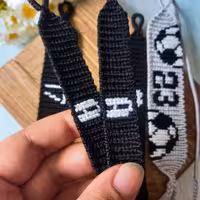  ست دستبنددوستی  بافت حروف و قلب