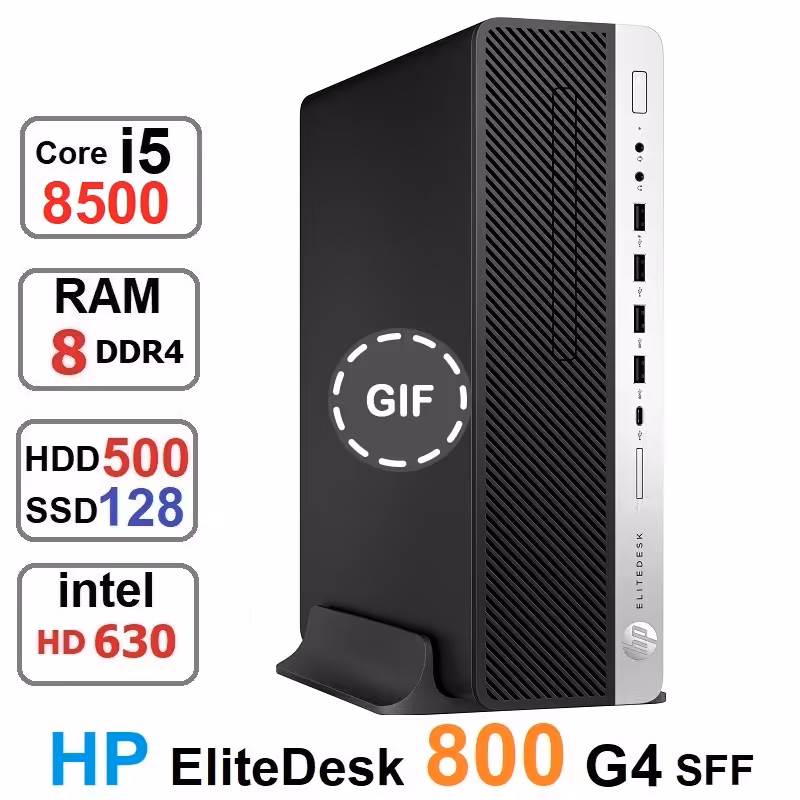 مینی کیس HP EliteDesk 800 G4 SFF Core i5-8500 وssd128