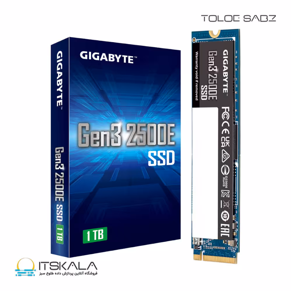 قیمت و خرید حافظه SSD گیگابایت مدل GIGABYTE Gen3 2500E 1TB | ITSKALA