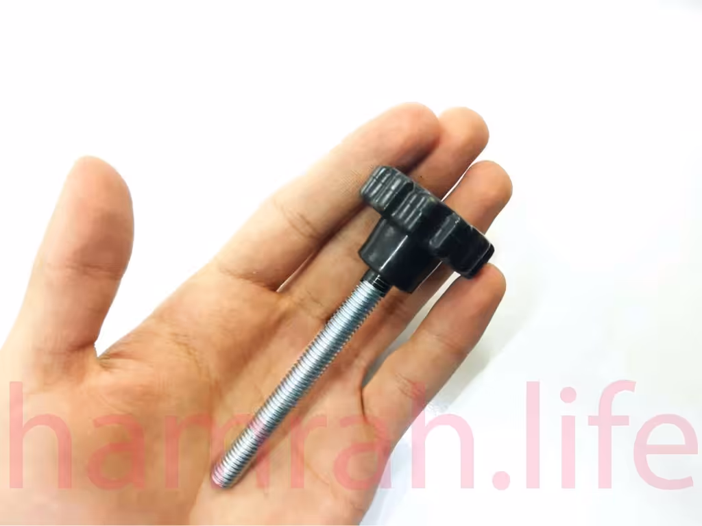 پیچ خروسکی فلکه ای 8 دوازده پر ارتفاع رزوه 70 mm