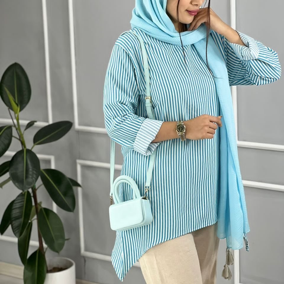 تونیک مانتویی پنبه ای