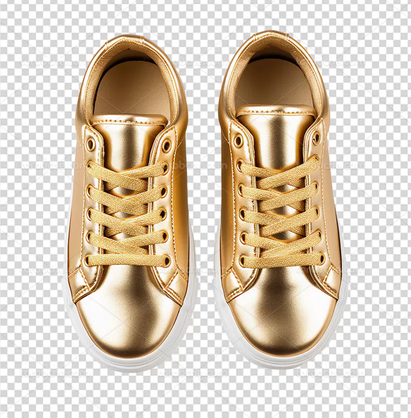 عکس PNG کفش طلایی | گرافیک با طعم تربچه