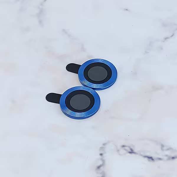 محافظ لنز دوربین مدل رینگی فلزی مناسب برای گوشی موبایل Iphone 12 - آبی