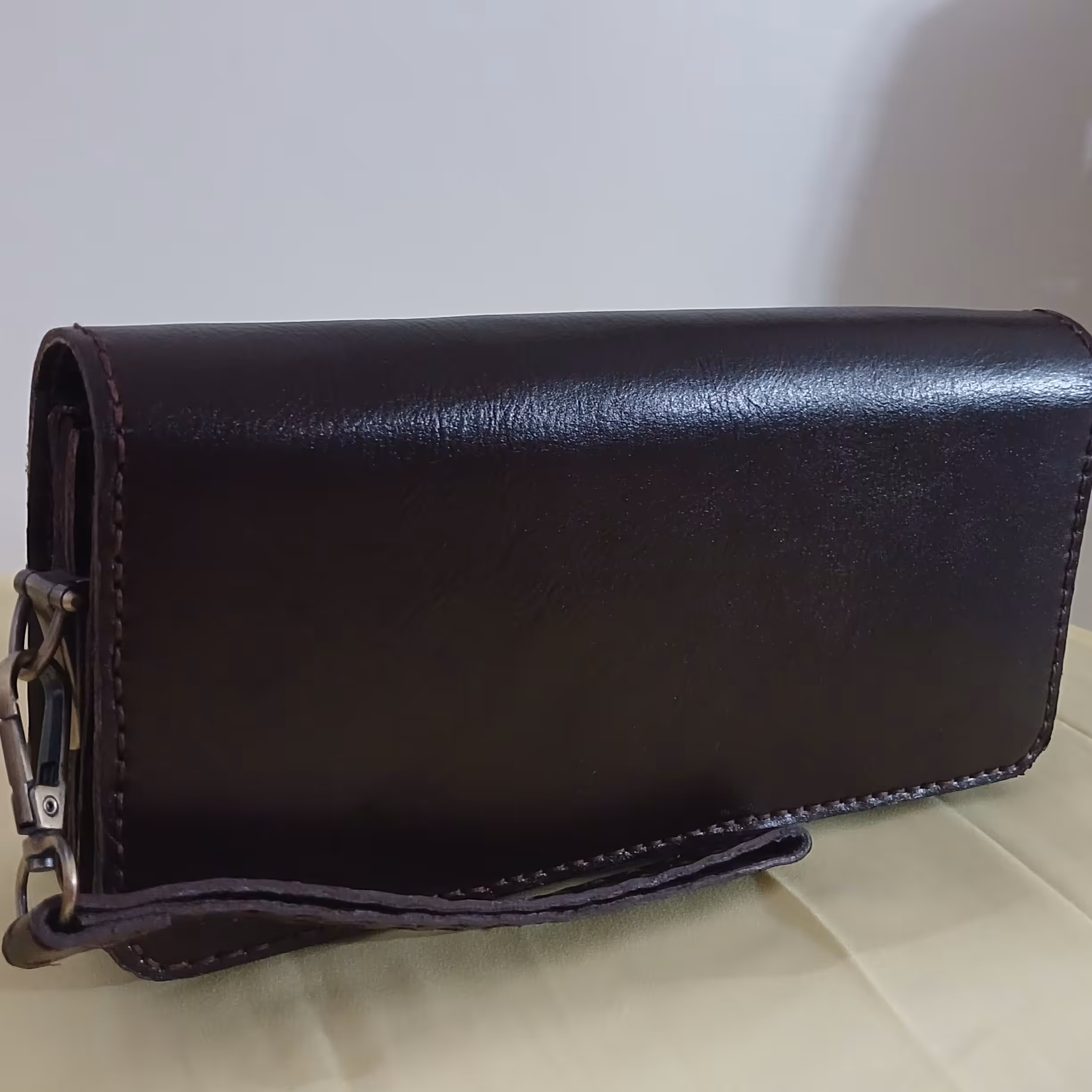 کیف مدارک مردانه دستدوز چرم گاوی